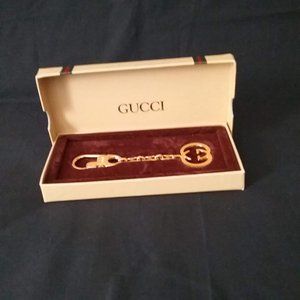 Vintage GUCCI Interlocking G Keychain